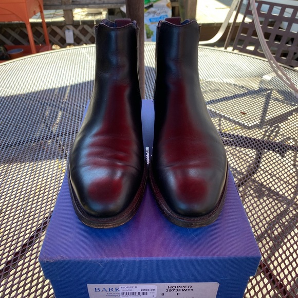 Barker Hopper boot in black calf size 8F UK - Picture 2 of 7